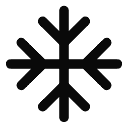 Snowflake icon: cold and altitude
